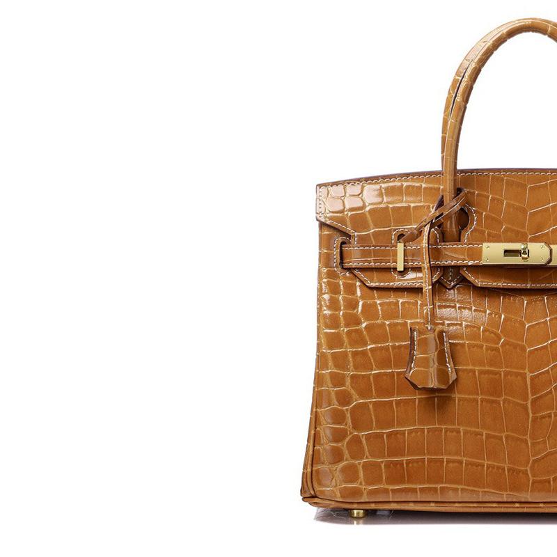 Nuova Borsa a Mano da Donna in Pelle di Mucca con Texture Coccodrillo Vera Pelle Manico Superiore Borsa Moda a Spalla Crossbody per Uso Quotidiano - SENZA LOGO