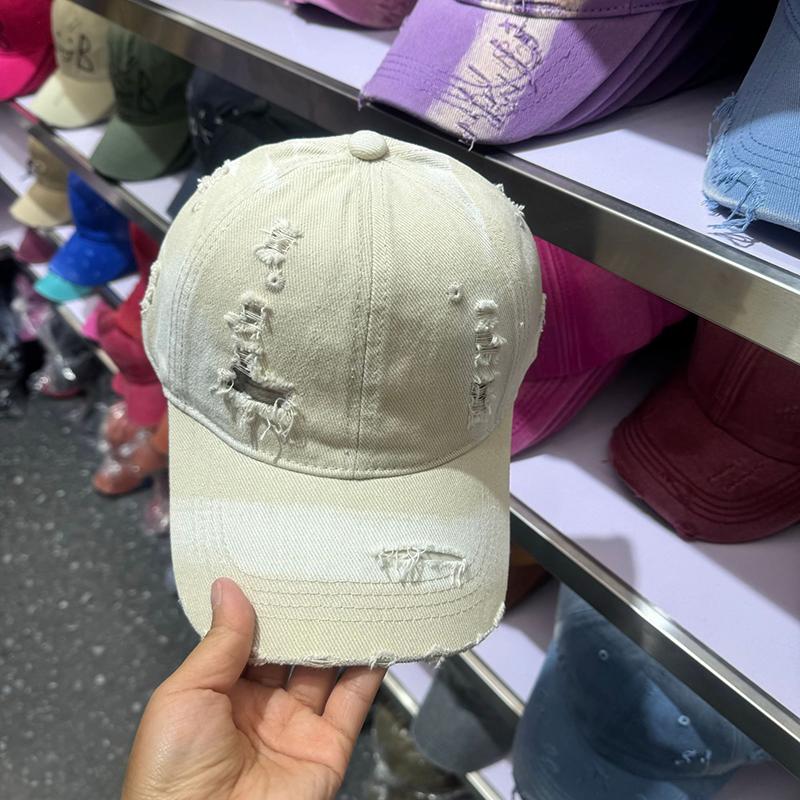 2024 New Adult Vintage Baseball Cap Girls Personality Washed Peaked Cap Male and Female Couples Outdoor Shopping Sunscreen Hat