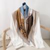 90CM Four Seasons Square Large Square Scarf Luxury Decorative Shirt Professional Headscarf Hairband Sunscreen Headscarf