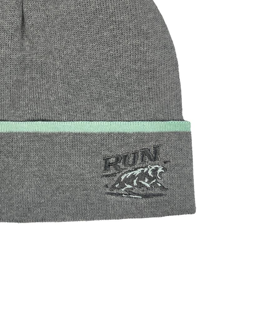Nyuteib All Day Bear Beanie Big Head Fit - Silver Bear