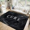 The Cure Design Kristall Samt Teppich Gemütlich Nicht?Rutschfester Teppich mit Aufdruck für Schlafzimmer Wohnzimmer Eingang