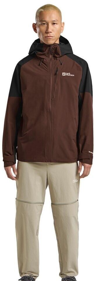 Bunda Jack Wolfskin Eagle Peak 2L Bunda M (A61823) Pánská pláštěnka hnědá horká čokoláda