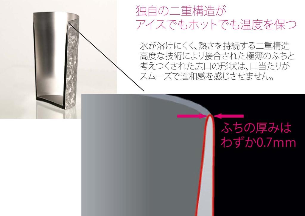 HORIE Made In Niigata Prefecture Titanium Double Tumbler Kiln Making LIGHT 270cc Silver T09KMS270 Tsubame,