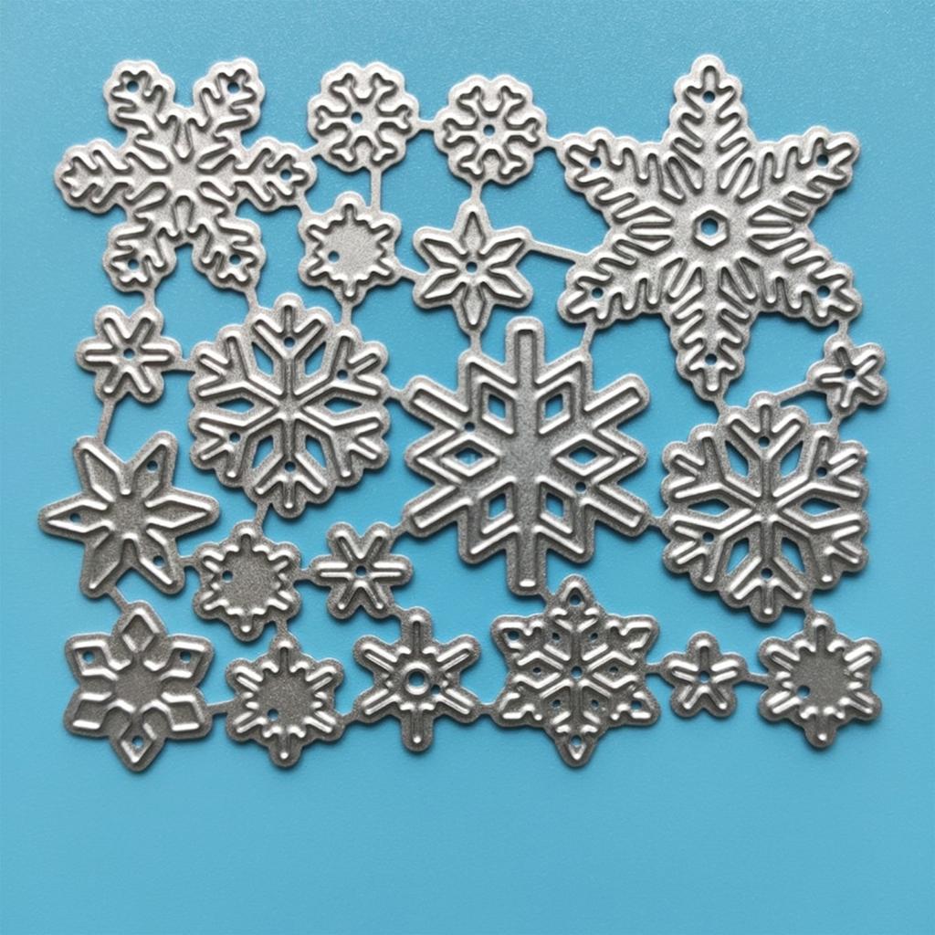 Winter Snowflakes Metal Cutting Dies Stencil DIY Scrapbooking Album Paper Card Template Mold Embossing Craft