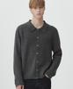 JE NE SAIS QUOI [Uni] Lip Collar Cashmere Cardigan_ Charcoal