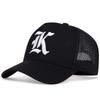Unisex LK Letter Embroidery Baseball Net Caps Outdoor Adjustable Spring and Summer Casual Sunscreen Hat Sports Cap