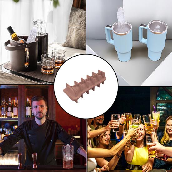 Eiswürfelform in Penisform, dick, auslaufsicher, leicht zu lösen, DIY-Getränke, Eiswürfelform für Partys, Eismaschine zum Kühlen von Whisky-Cocktails, zum Herstellen von Eisblöcken