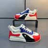FashionFashion Leather Canvas Man Male Men Casual Shoes Luxury Mens Sneakers Height Increased Platform Board Shoes for Men