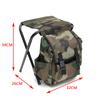 Camping Fishing Chair Portable Folding Camping Fishing Chair Insulated Picnic Bag Hiking Camouflage Seat Bag Fishing Men Portable Outdoor Camouflage