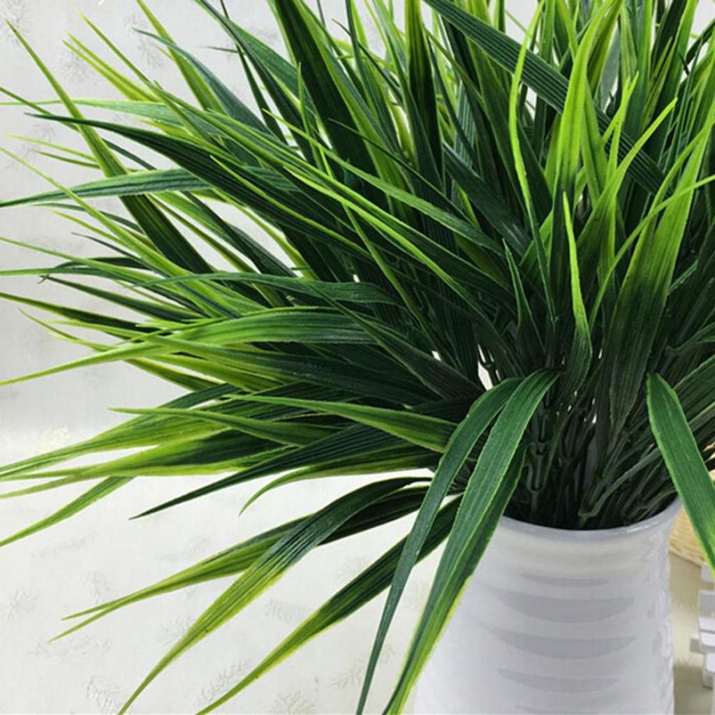 Monoceros Umelý umelý plast Zelená tráva Kvety Kancelária Dom Záhrada Dekor