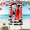 Betty Boop Beach Towel Perfect for Travel, Outdoor Activities, Swimming, Camping, Hiking