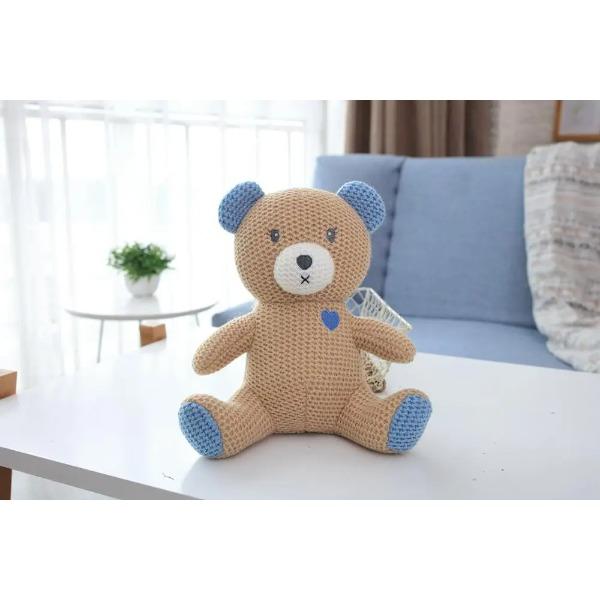 Korea Ins Hot Rabbit Elephant Unicorn Plush Toy Bell Cute Baby Soothing Doll Knitted High Quality Birthday Gift For Kids Newborn