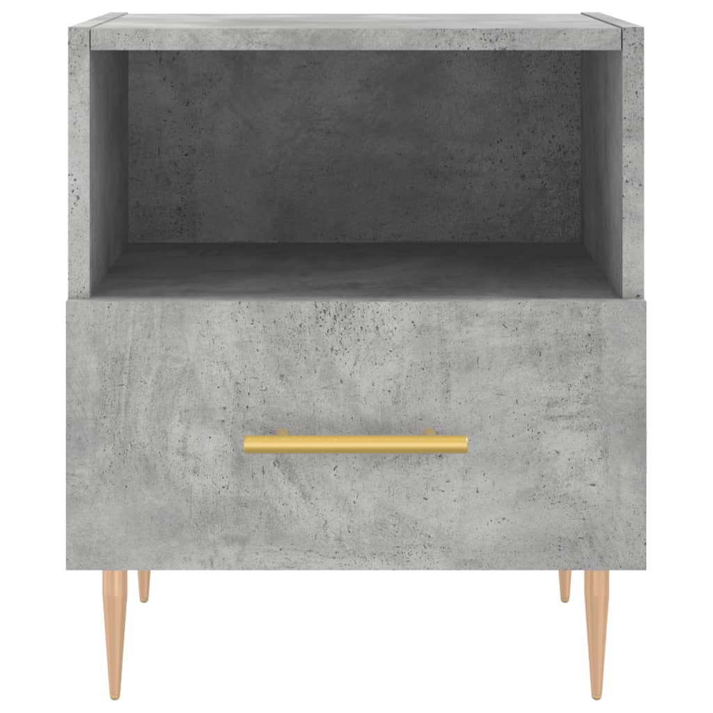 Nightstands (2 pcs) Concrete Grey 40 x 35 x 47.5 cm Particleboard