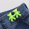 Colorful Metal Bear Tighten Waist Button for Women Pant Jeans Adjustable Detachable Waist Clip Metal Pins Clothing Accessories