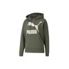 Classics Logo Print Hoodie Women Tops Dark-Green 599197-64