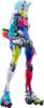 Girl Engine MOTORED CYBORG RUNNER SSX 155 PSYCHEDELIC RUSH Plastic Painted Movable Figure Non-scale & Die-cast