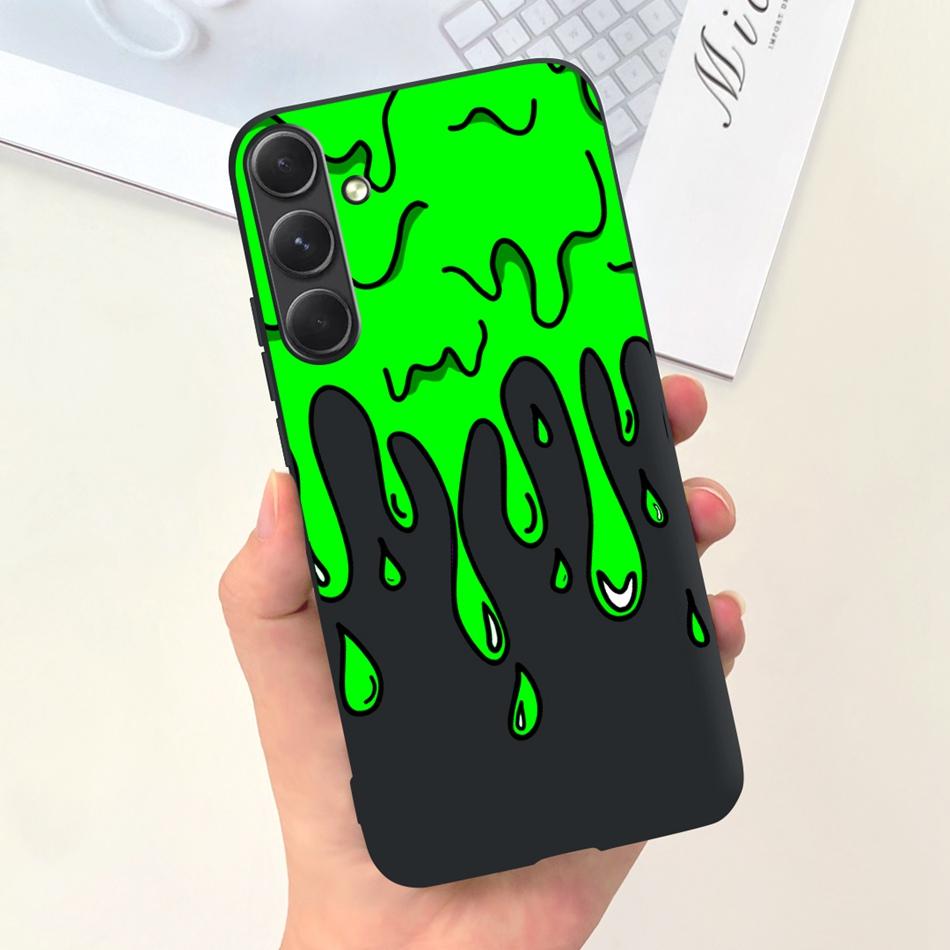 For Samsung Galaxy A55 Phone Case Samsung A55 5G SM-A556B Fashion Moon Pattern Soft Silicon Back Cover
