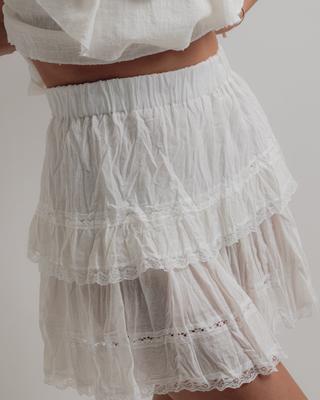 Summer Short Skirt Nisan 2186 Milky M