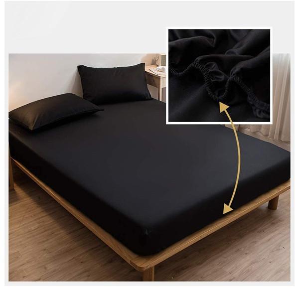 Housse de matelas super imperméable, drap-housse de couleur unie, protecteur anti-poussière contre les acariens et les bactéries, drap-housse sans taie d'oreiller