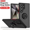 Magnetic Matte Ring Holder Phone Case For Samsung Galaxy S24 S23 S22 S21 S20 Fe S10 Note 20 Ultra 10 Plus Shockproof Cover Funda