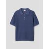 SHIFT.G Paper Yarn Texture Polo Blue