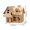 Kerstkartonnen Huis D-IY Bouw Peperkoekhuis Benodigdheden voor Kinderen Vakantie Plezier Feestspel Speeltijd Kerstdecoratie