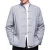 Autumn Men's Chinese Style Cotton Linen Coat Loose Kimono Cardigan Men Solid Color Linen Outerwear Jacket Coats