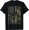 Camo Amerikanska flaggan USA Kamouflage Herr Pojkar Kvinnor Flickor Barn T-shirt