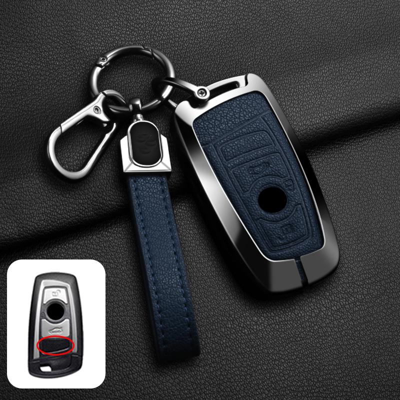 Zinc Alloy Car Key Case Cover Holder Shell Fob For BMW F30 F20 F10 F18 F22 F01 X3 X4 F06 F02 M3 M5 Auto Keychain Accessories