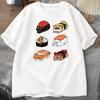 Kawaii Cute Cats Sushi T Shirt Women Y2k TShirt Summer Short Sleeve Tee Cartoon Print Tshirt Tees Women Clothing