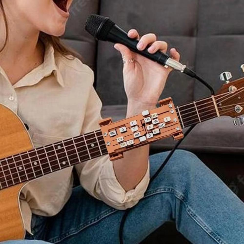 Portable Acoustic Guitar Chord Presser Guitar Practice Aid Guitar Chord Helper Beginner