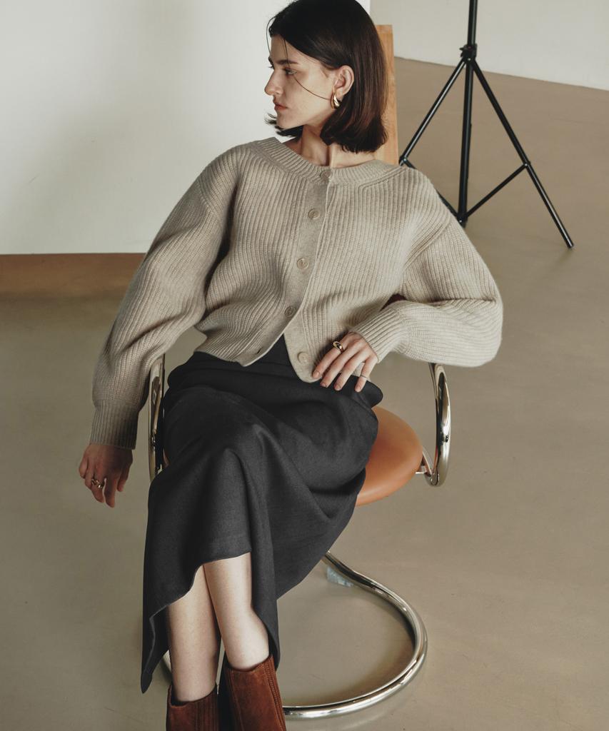 ZEROSTREET [2 Colors] Le Zero Two-Way Wool Button Sweater