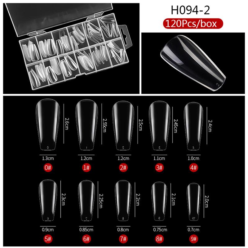 120 Stücke Poly Nagel Gel Nagel Dual Formen Fingerverlängerung Uv Builder Nagelspitzen Werkzeuge