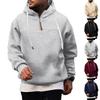 Spring and Autumn Men's Loose Hoodie Hoodie Half Zipper Pullover Men's Sports and Leisure Hoodie