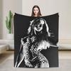 Warm Blanket Camping Tate McRae Bedding Throws Canadian Singer Flannel Bedspread For Couch Chair Sofa Bed Graphic Sofa Bed Cover
