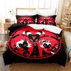 3D Printed Helluva Boss Bedding Set Duvet Cover 3Pcs Cover Single Twin Quilt Adult Kids Bedclothes Cover Home Textile