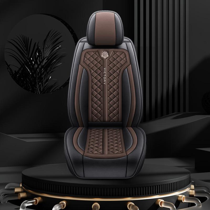 1 Stück Autositz PU Leder Autositzbezüge Atmungsaktiv Wasserdicht Leder Automobil Sitzbezüge für Autos SUV LKW Limousine Universal Anti-Rutsch Sitzbezug