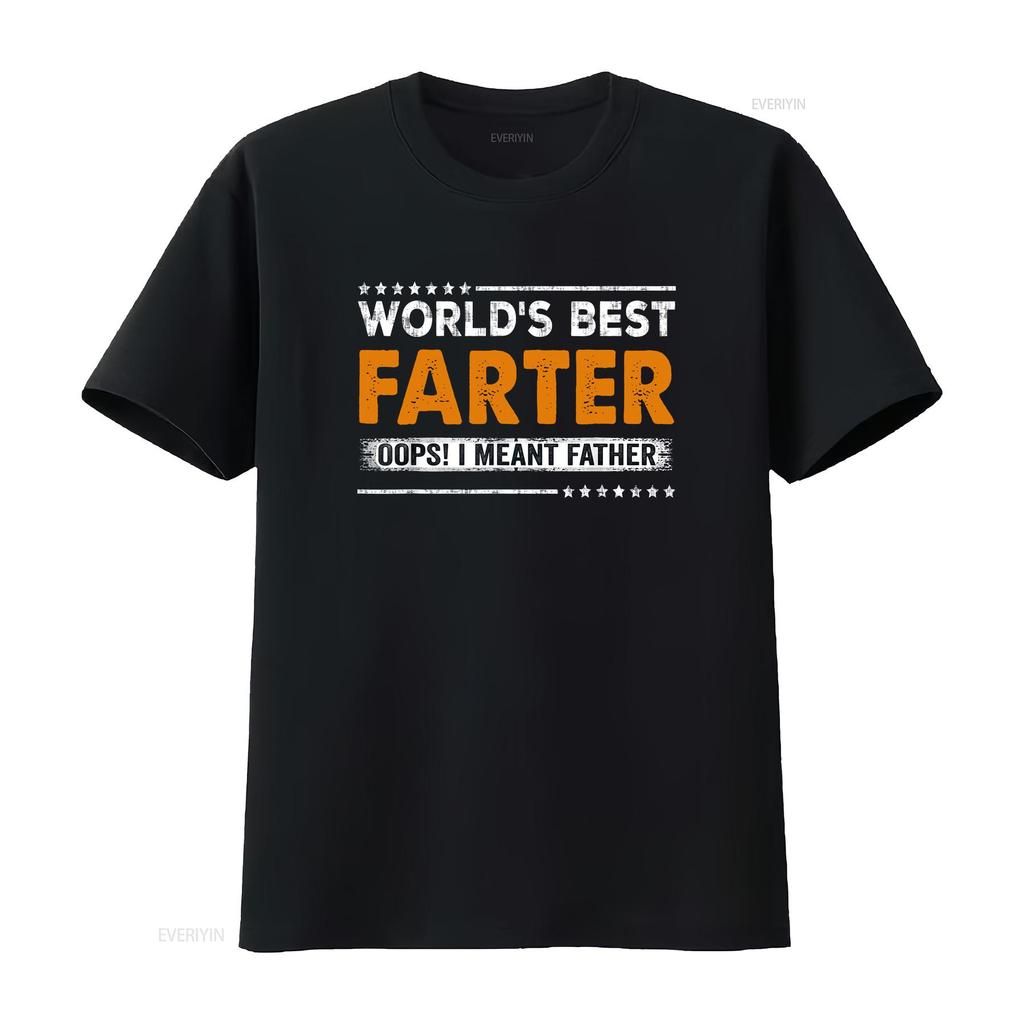 Vaderdag Grappig Werelds Beste Scheetmaker Ik Bedoel Vader T-shirt vintage Gewassen streetwear Casual Ademend Uitrekbaar