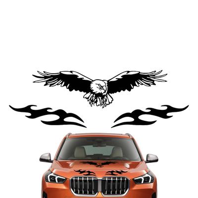 Eagle Spreading Wings Car Sticker UV-Resistant Eagle Adhesive Fashion Decor Waterproof Eagles Sticker For DIY Vehicles Auto