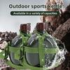 Askeri Su Şişesi Ayarlanabilir Kayışlı Su Kabı Büyük Kapasiteli Matara Kettle Outdoor Kamp Yürüyüş Seyahat Balıkçılık İçin