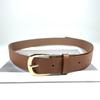 Korean Trendy Women's Brown Leather Belt with Pin Buckle