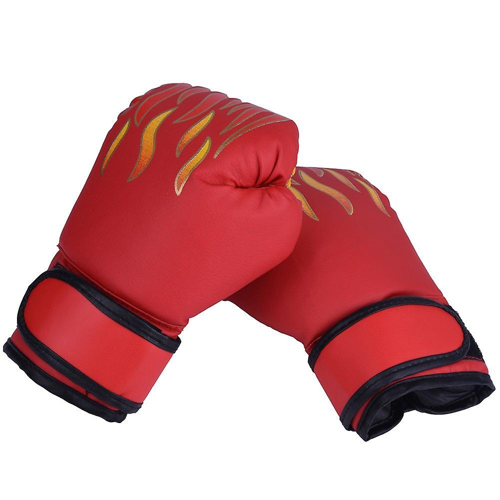Grönskande Touch Barn Brottningshandskar Barn Boxnings Fightinghandskar, Röda Sandsäckshandskar för Barn Slag, Sparring, Kickboxning, Muay Thai,