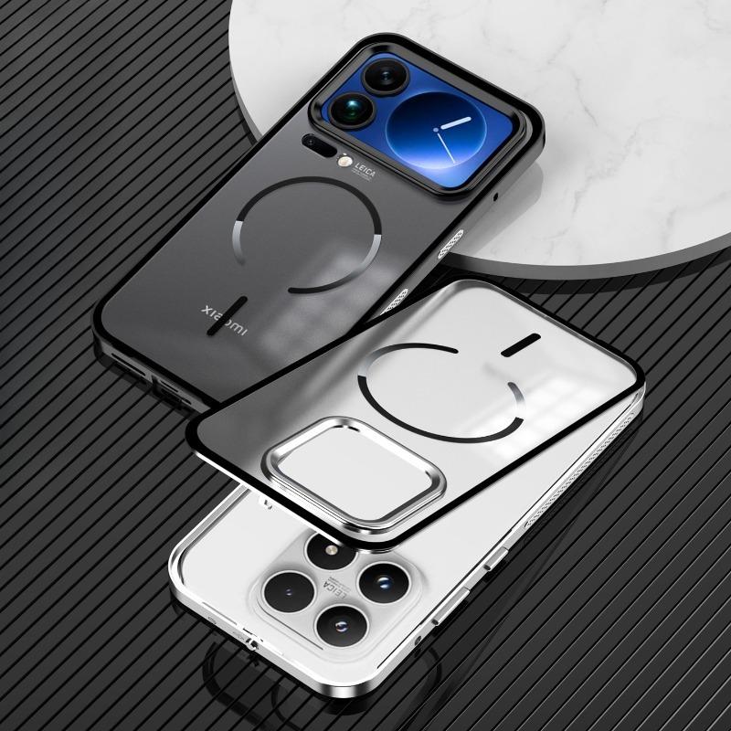 For Xiaomi 17T Pro Alloy Metal Lens Protection Case For Mi 17Pro Max For MagSafe Wireless Charging Acrylic Hard Shockproof Cover