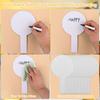 20 Pcs Dry Erase Answer Paddles, Handheld Double Sided Paddles Mini White Boards Small White Board Dry Erase Signs Auction Paddl