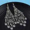 1Pair Drop Earrings Waterfall Shape Anti-allergic Easily Apply Boho Chandelier Dangle Drop Earrings for Girl