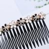 20 Teeth Girls Hairband Headwear Inserted Hair Comb Bangs Hairpins Hair Clip Rhinestone Buttons