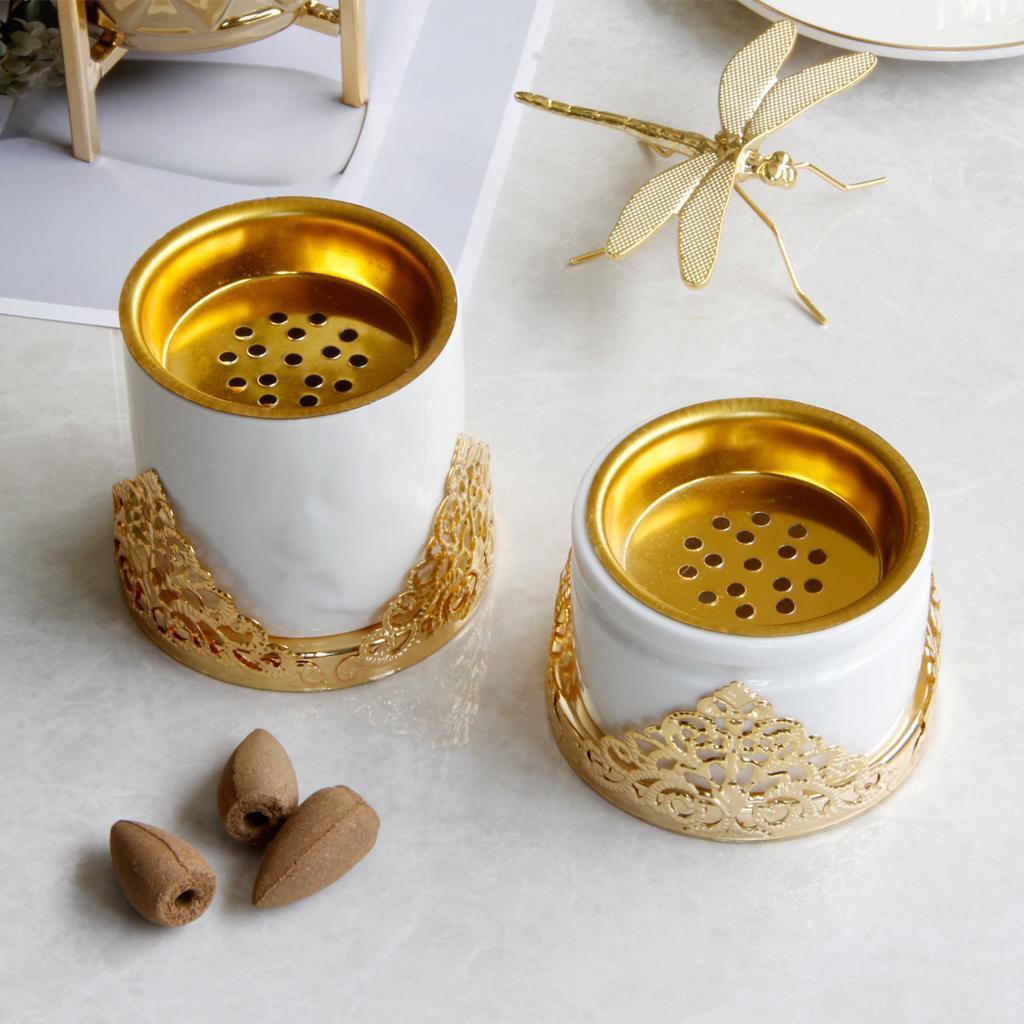 Ceramic Incense Burner Creative Luxury Desktop Home Decorative L