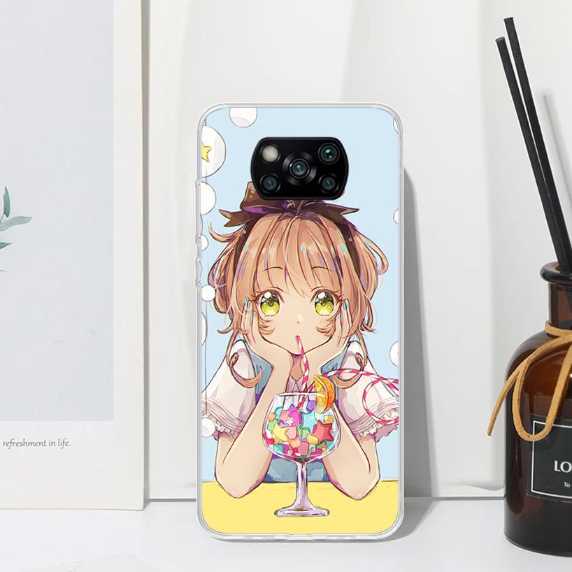 CardCaptor Sakura Anime Phone Case For Xiaomi Poco X7 X6 X5 M7 M8 Pro F7 Ultra Redmi 15C 15 13C 13 12C 12 10 10C 10A Art Fundas