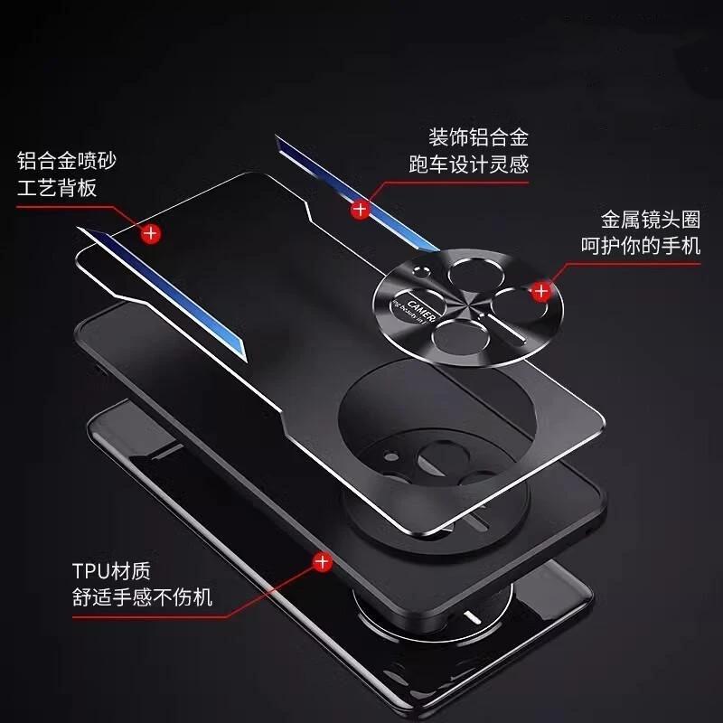 Luxury Aluminum Alloy Hard PC Case Honor Magic 7 Pro Magic7 7Pro Shockproof Matte Silicone Bumper for Honor Magic6 Lite 5pro Phone Shell