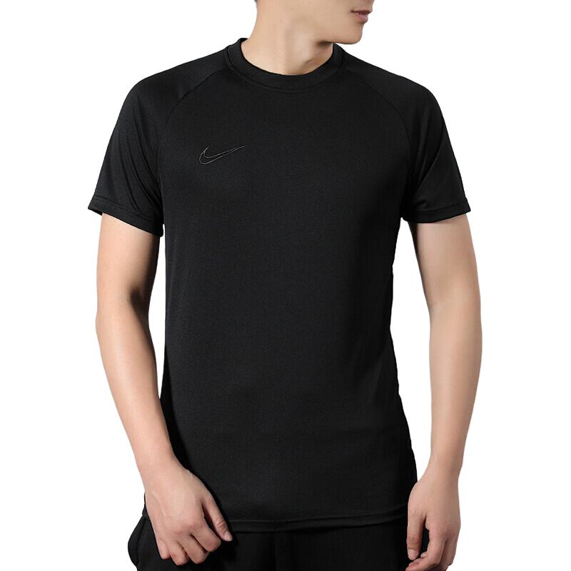 Nike Atmungsaktives Kurzarm-Laufshirt Herren Oberteile Schwarz AJ9997-011